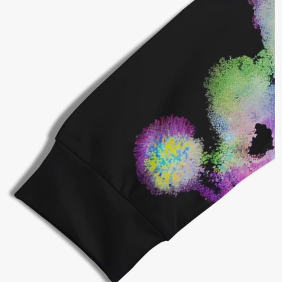 Colorful Mushroom Graphic Hoodie - Picture 5 of 6